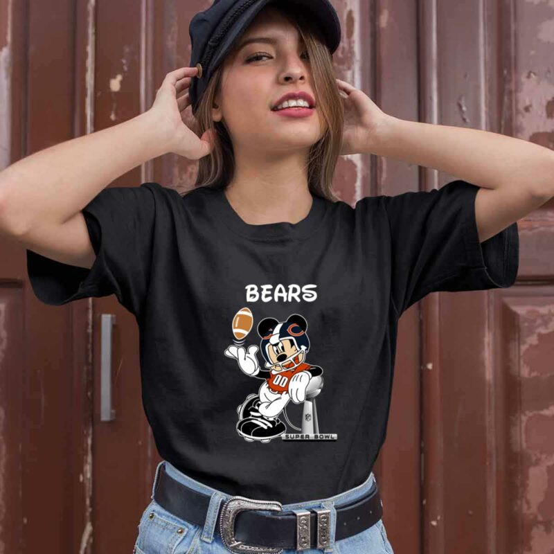 Mickey Mouse Chicago Bears 0 T Shirt