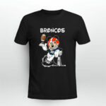 Mickey Mouse Denver Broncos Football 3 T Shirt