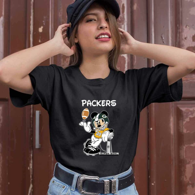 Mickey Mouse Green Bay Packers 0 T Shirt