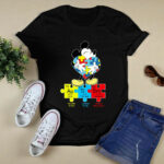 Mickey Mouse Hug Heart Autism Science 4 T Shirt