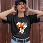 Mickey Mouse Hug Heart Clemson Tigers Logo 3 T Shirt