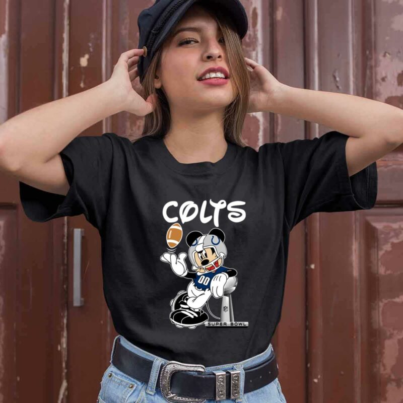 Mickey Mouse Indianapolis Colts 0 T Shirt