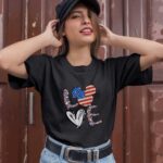 Mickey Mouse Love American Flag The 4th Of July 1 T Shirt