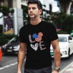 Mickey Mouse Love American Flag The 4th Of July 1543 T Shirt