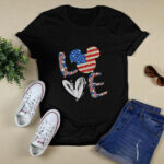Mickey Mouse Love American Flag The 4th Of July 3 T Shirt