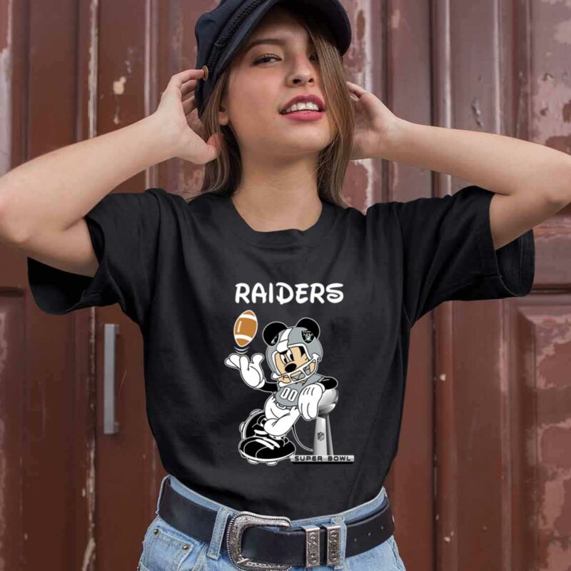 Mickey Mouse Oakland Raiders 0 T Shirt