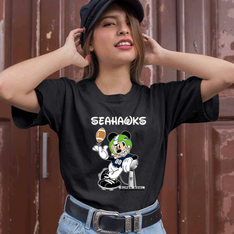 Mickey Mouse Seattle Seahawks 0 T Shirt