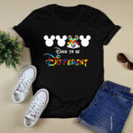Mickey Mouse autism dare to be differen 4 T Shirt