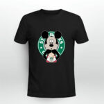 Mickey Mouse drinks Starbucks coffee 3 T Shirt