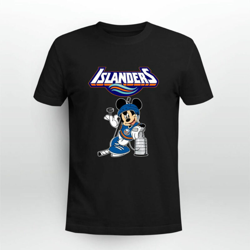 Mickey New York Islanders With The Stanley Cup Hockey 0 T Shirt