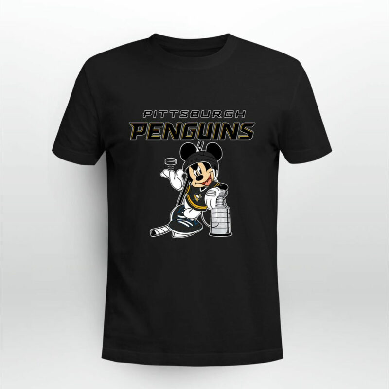 Mickey Pittsburgh Penguins Taking The Stanley Cup Hockey 0 T Shirt