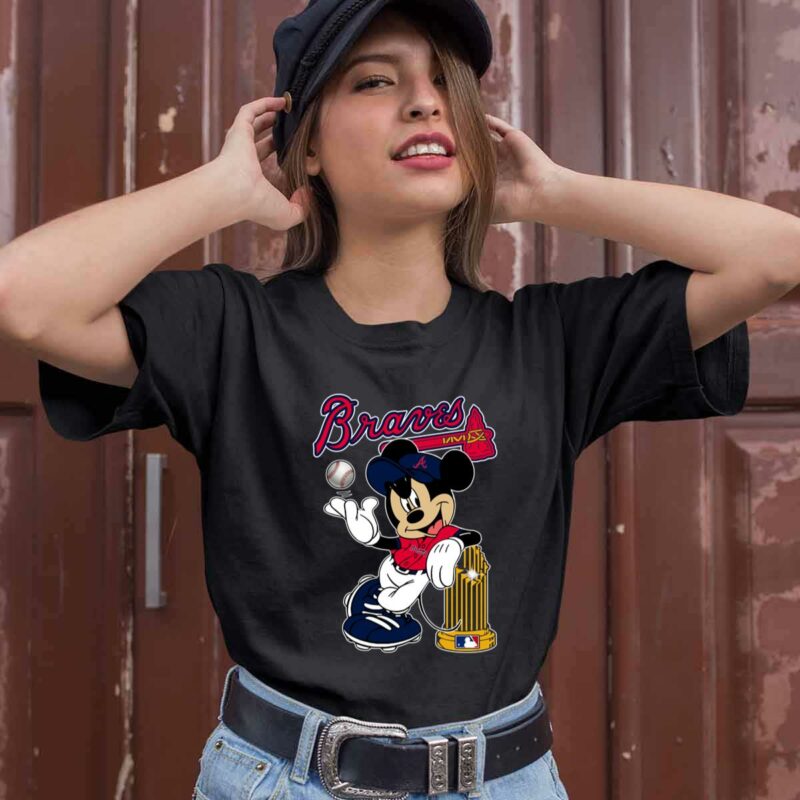 Mickey With Atlanta Braves Champions World Series 2021 0 T Shirt