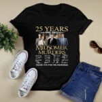 Midsomer Murders 25 years 1997 2022 thank you for the memories signatures 4 T Shirt