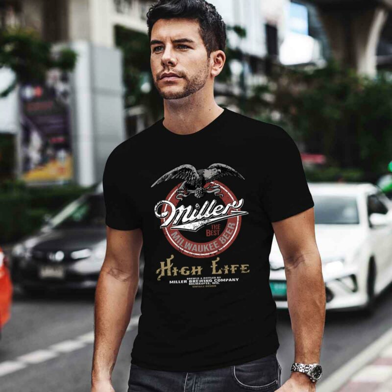 Miller Coors Distressed Miller High Life 0 T Shirt