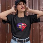Minnesota Vikings And Nebraska Cornhuskers Superman 0 T Shirt
