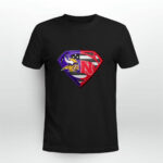 Minnesota Vikings And Nebraska Cornhuskers Superman 4 T Shirt