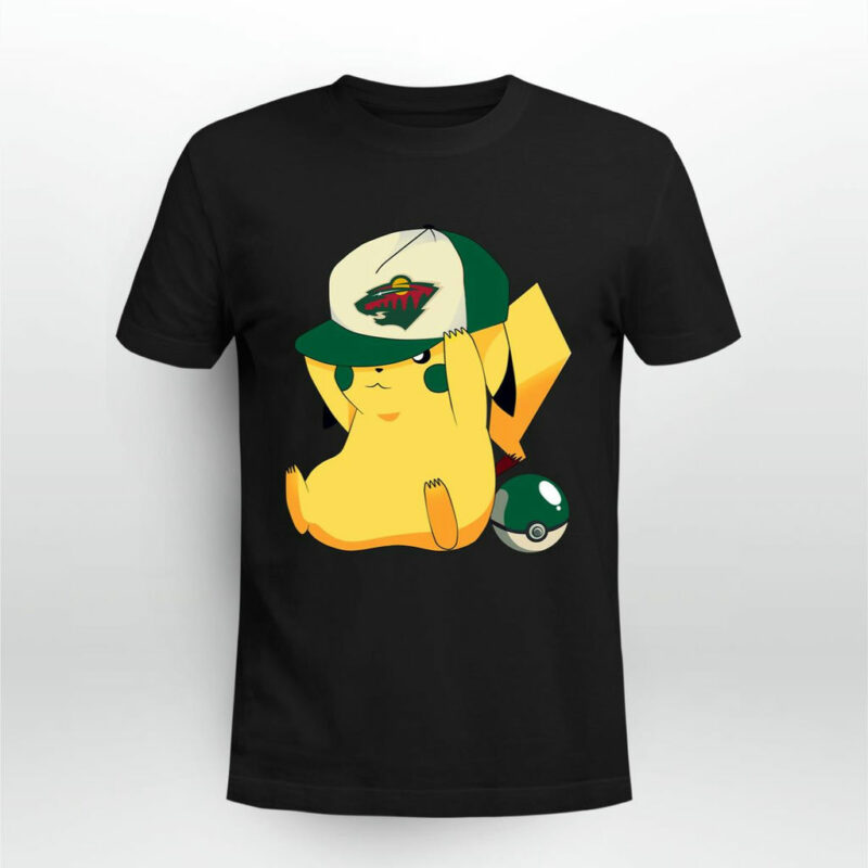 Minnesota Wild Pikachu Pokemon 0 T Shirt