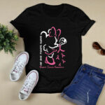 Minnie Mouse No One Fight Alone Breast Cancer Awareness 3 T Shirt