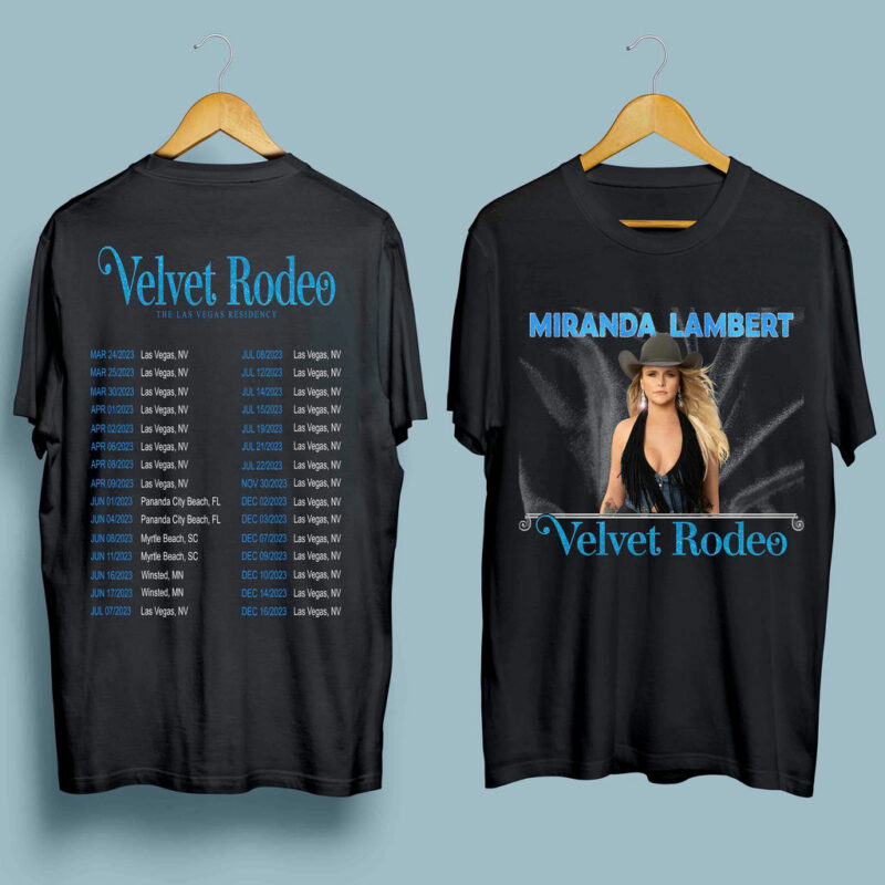 Miranda Lambert Velvet Rodeo 2023 Tour Front 4 T Shirt