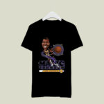 Mitchell and Ness Magic Johnson Los Angeles Lakers Black Salem Classic 3 T Shirt