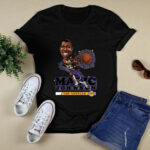 Mitchell and Ness Magic Johnson Los Angeles Lakers Black Salem Classic 4 T Shirt