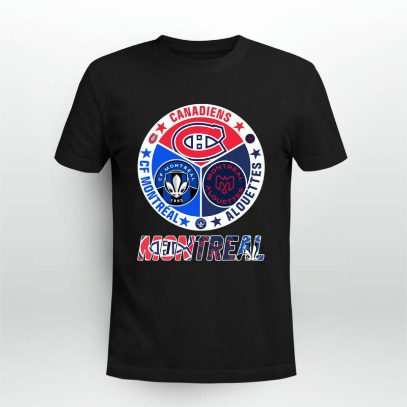 Montreal Team Sports Canadiens Alouettes Cf Montreal 2023 0 T Shirt