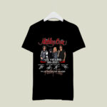 Motley Crue 43 Years Thank You For The Memories Signatures 3 T Shirt