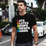 Muscle Alphabet Lats Glutes Biceps Triceps Quads Lgbtq 1047 T Shirt