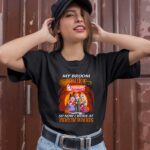 My Broom Broke So Now I Work At Dunkin Donuts Logo Halloween 1 T Shirt