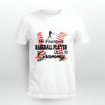 My Favorite Baseball Player Calls Me Grammy Proud Love Gifts 1 4 T Shirt