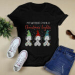 My Favorite Color Is Christmas Lights Snoopy 4 T Shirt