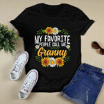 My Favorite People Call Me Granny Mothers Day 904 T Shirt