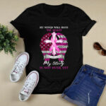 My Wings Will Have To Wait My Story is Not Over Yet Breast Cancer Awareness Cross 2 T Shirt