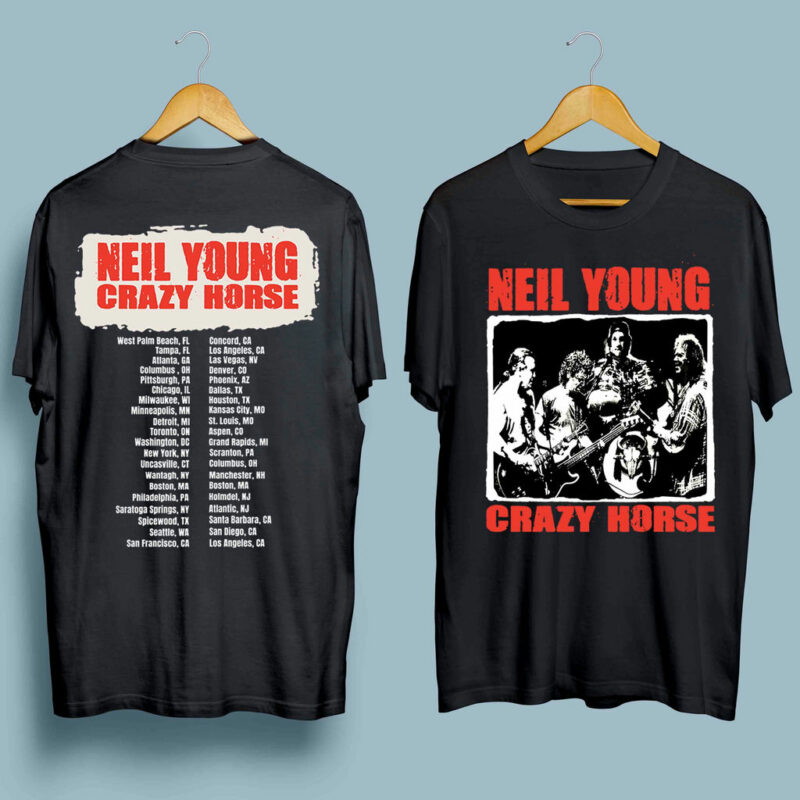 Neil Young Crazy Horse Tour 2003 Front 4 T Shirt