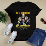 Neil diamond 60th anniversary 1962 2022 signatures 2 T Shirt