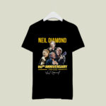 Neil diamond 60th anniversary 1962 2022 signatures 4 T Shirt