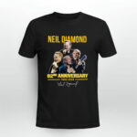 Neil diamond 62nd anniversary 1962 2024 signatures 2 T Shirt