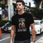 Never Underestimate A Girl Who Listens To Coldplay And Was Born In January 0 T Shirt
