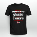 Never Underestimate A Grandpa Who Is Also A Chiefs Fan 4 T Shirt