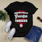 Never Underestimate A Grandpa Who Is Also A Yankees Fan 2 T Shirt