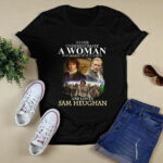 Never Underestimate A Woman Who Is A Fan Of Outlander And Loves Sam Heughan 4 T Shirt