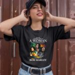 Never Underestimate A Woman Who Is A Fan Of Reggae Music And Loves Bob Marley Signatures 1 T Shirt