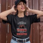 Never Underestimate A Woman Who Understands Football And Loves Buckeyes 3 T Shirt