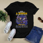 Never Underestimate A Woman Who Understands Football And Loves Ravens 4 T Shirt