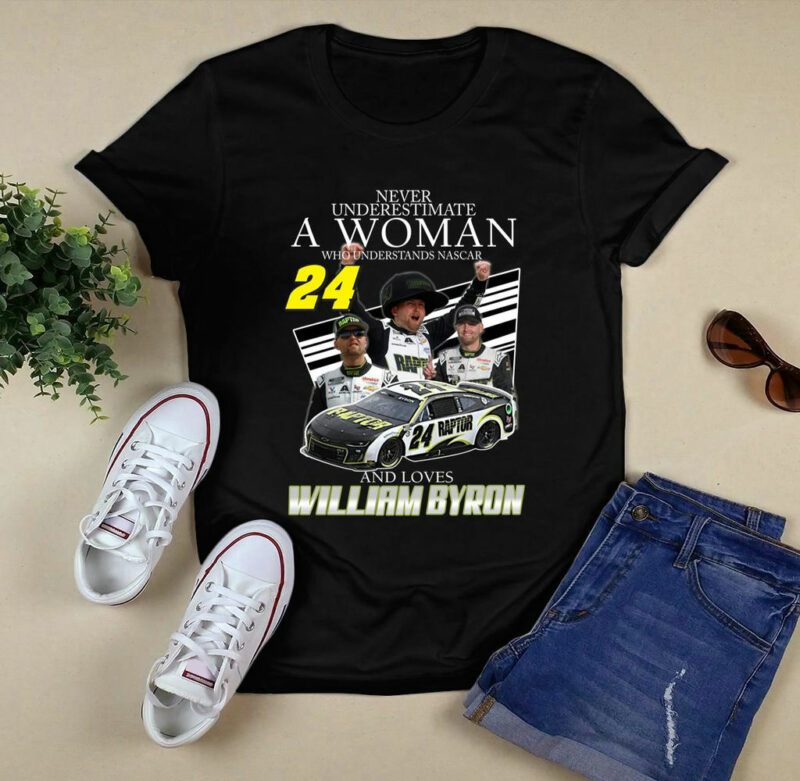 Never Underestimate A Woman Who Understands Nascar And Loves William Byron 0 T Shirt