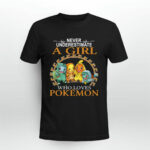 Never underestimate a girl who loves Pokemon 3 T Shirt