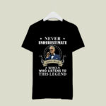 Never underestimate a woman who listens to this legend Andrea Bocelli 3 T Shirt