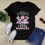 Never underestimate a woman who understands baseball and loves Texas 2 T Shirt