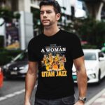 Never underestimate a woman who understands basketballs and loves Utah Jazz 1 T Shirt