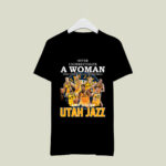 Never underestimate a woman who understands basketballs and loves Utah Jazz 3 T Shirt